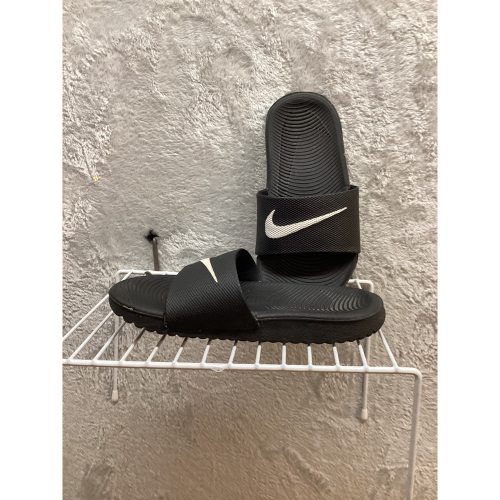 Nike Kawa Shower Kids Black Slide Sandals Size 11C - Picture 5 of 7